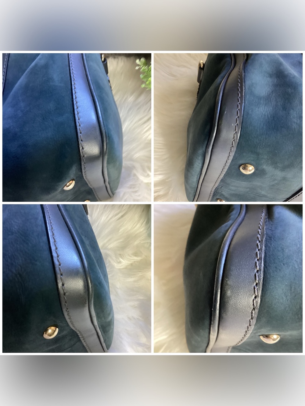 Green Gucci Suede Web Satchel Leather - Picture 6 of 16
